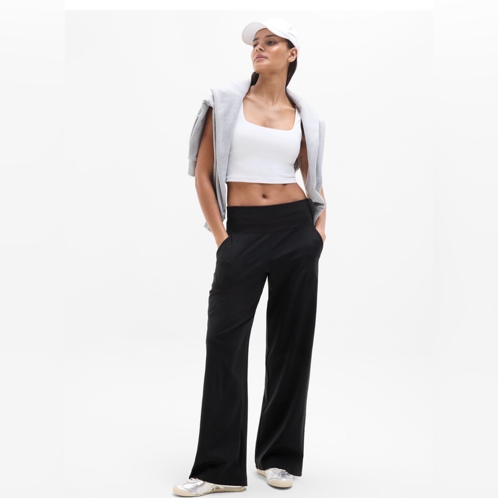 NWT Athleta Venice Wide Leg Black Pant size XL